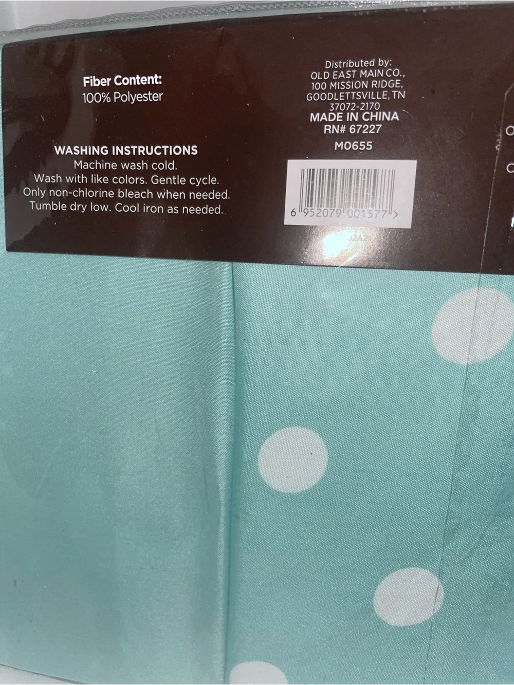 Comfort Bay Twin Sheet Set in Aqua with White Polka Dots